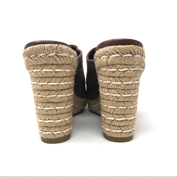 PRADA suede espadrille wedge mules, made in Italy, size 40.5 NWOT - Picture 14 of 16